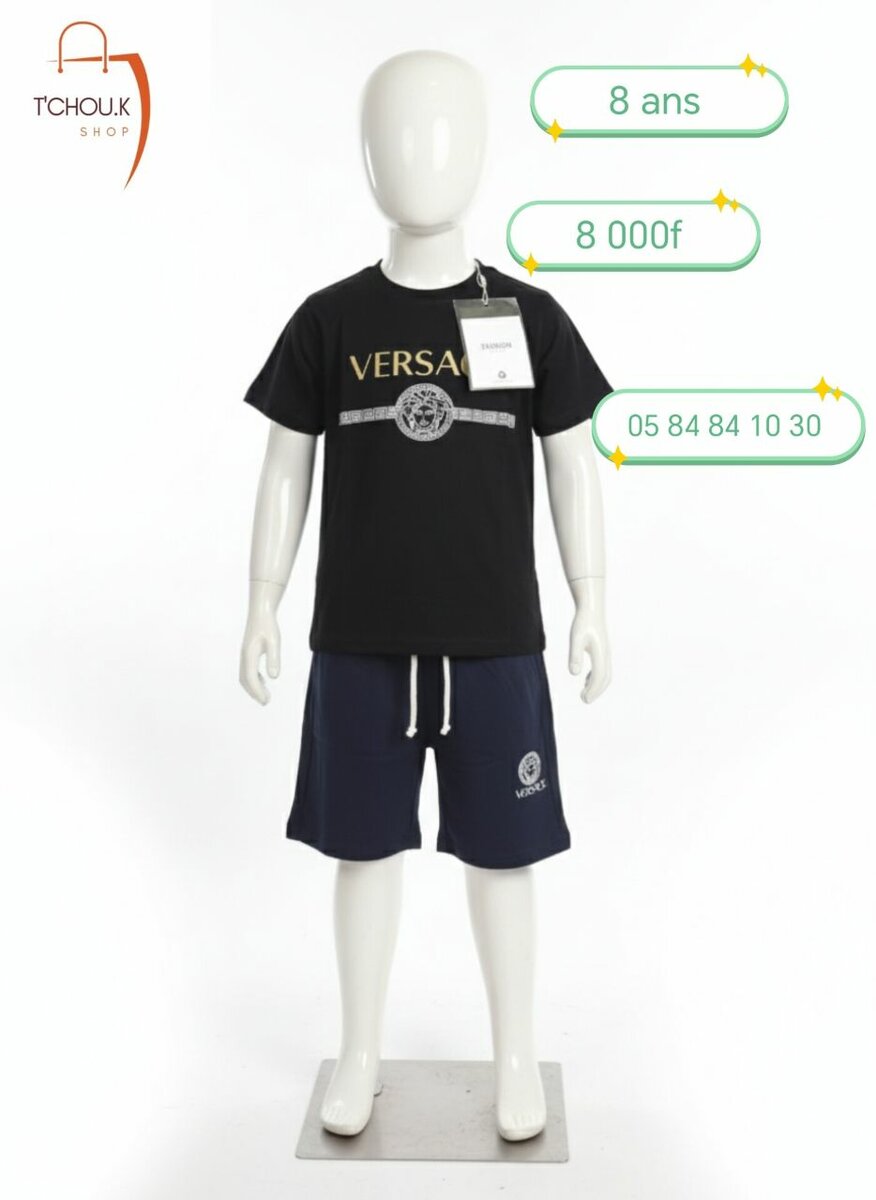 Tenue enfant t-shirt et short