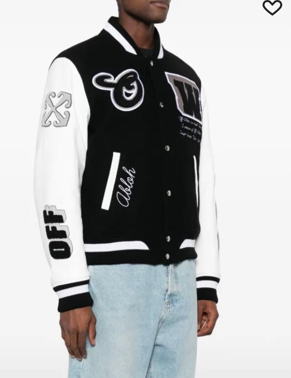 Lea appliqué varsity jacket