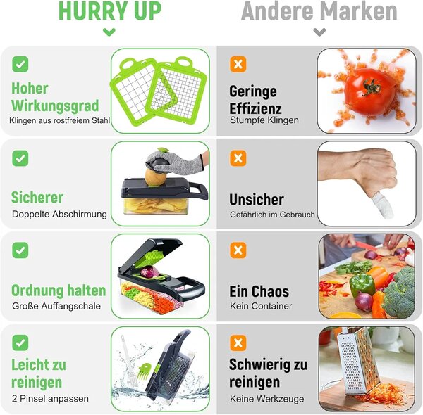 Hachoir à légumes multifonctio