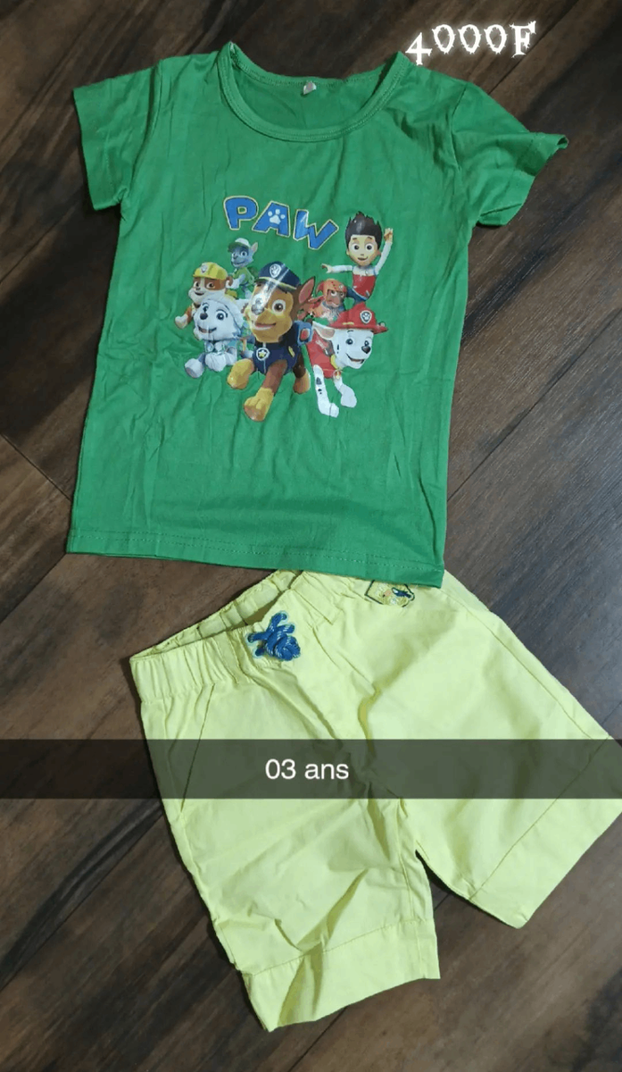 Ensemble enfant Pat'Patrouille