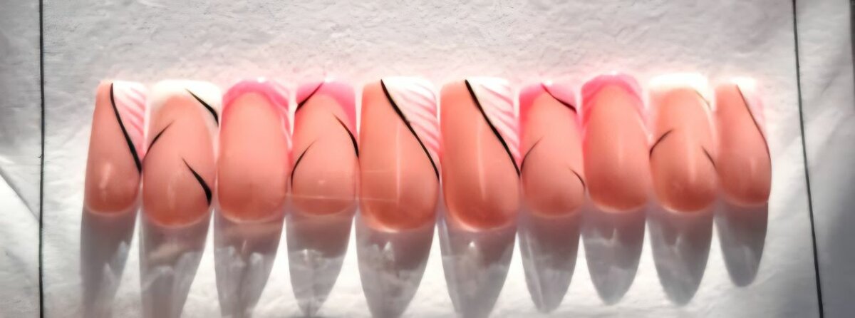 Press-on nails en gel