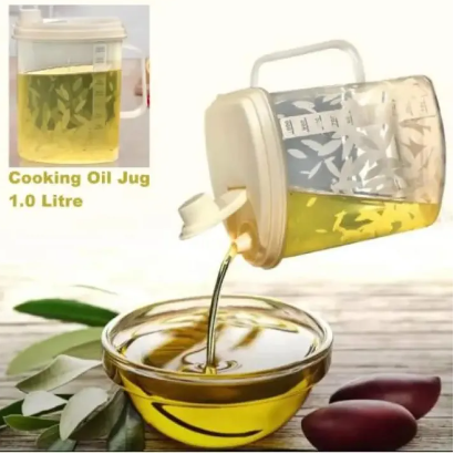 Oil jug / 1 Litre Oil Jug - Liquid Jug - Milk Jug - Liquid Container Random Color