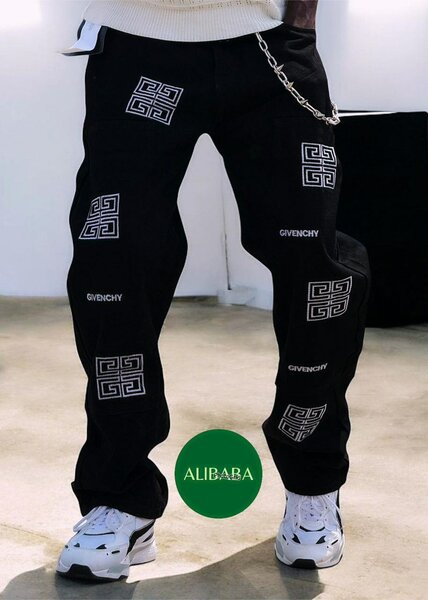 Pantalon noir homme tendance