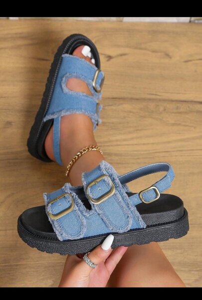 Sandales à semelle épaisse pour femme