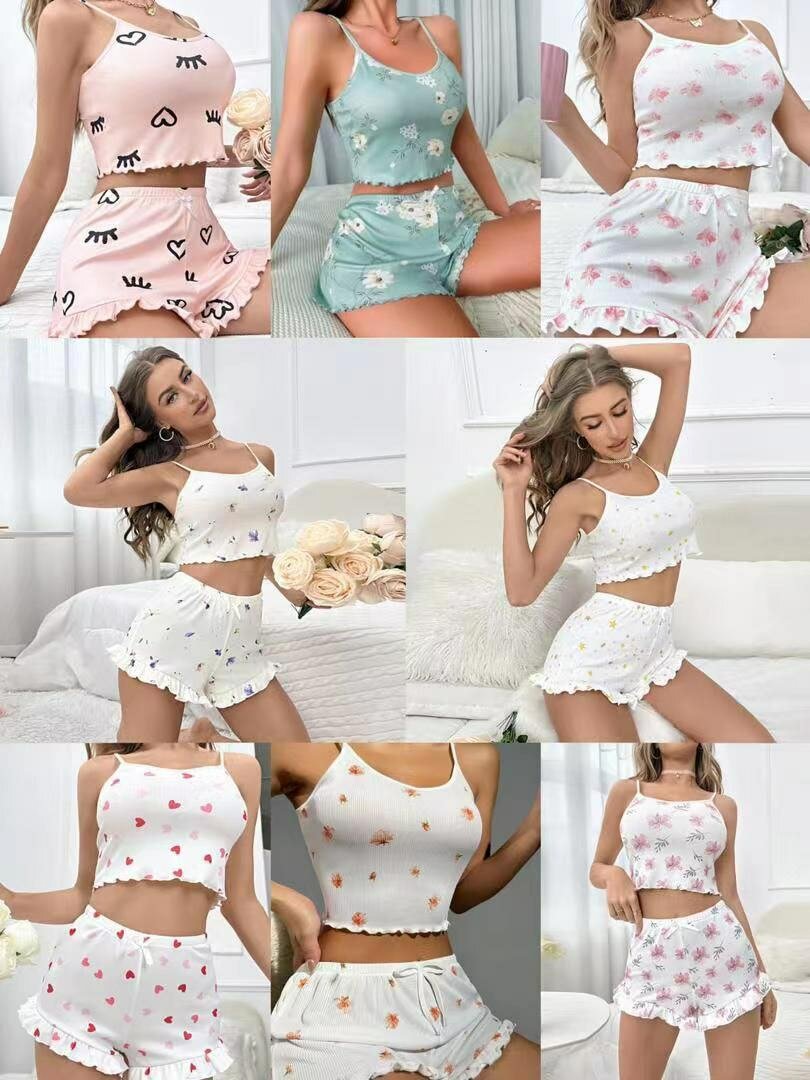 Pyjama court femme élégant