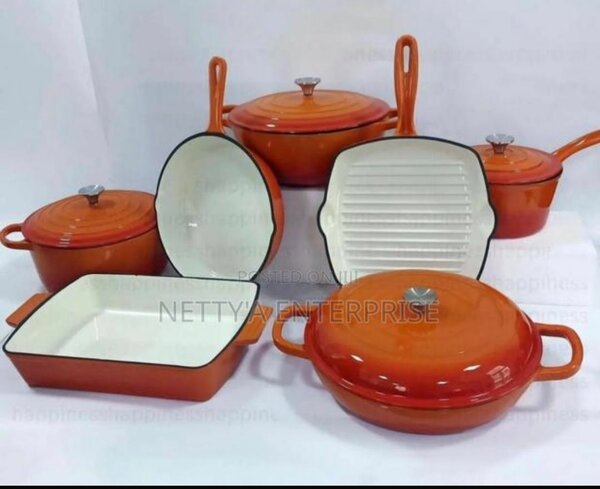11pcs Cast Iron Casserole Set