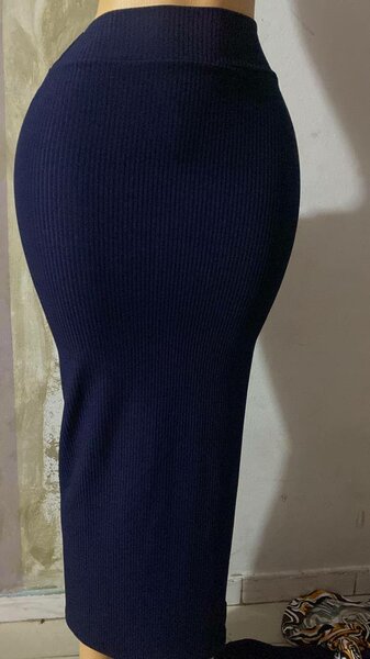 Jupe Crayon Bleue Élégante