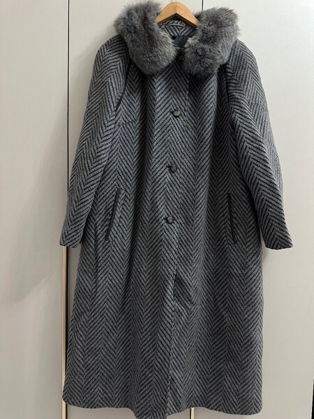 Зимнее пальто драп