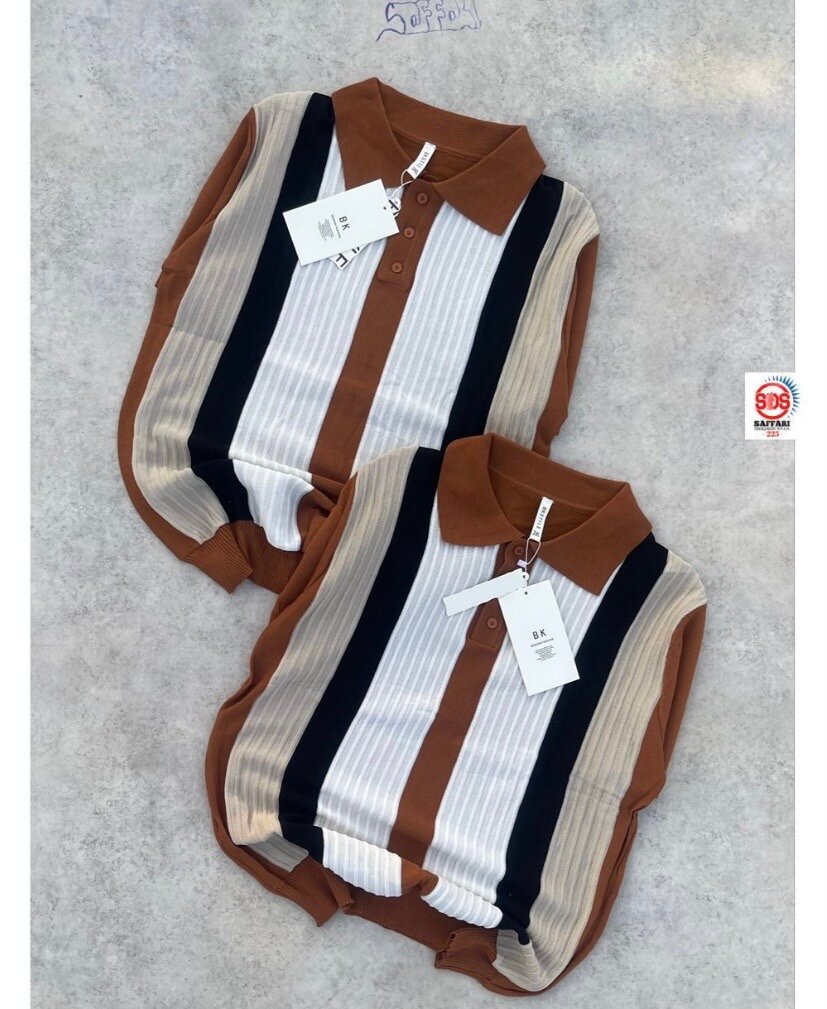 Polo à Rayures Élégant