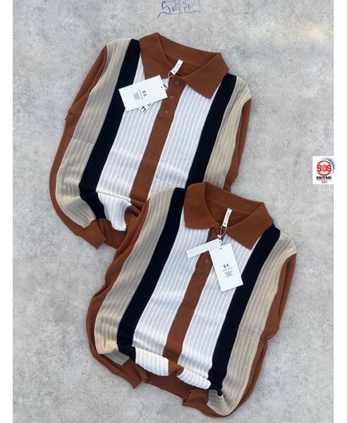 Polo à Rayures Élégant