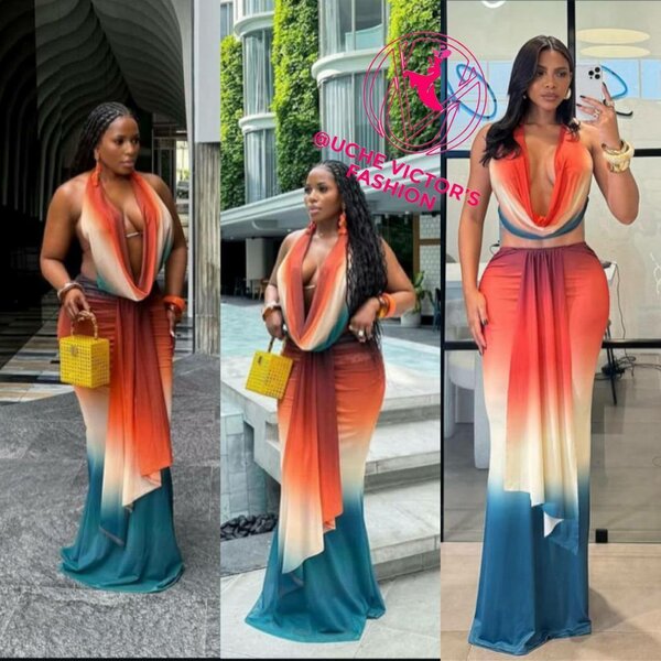 Robe longue élégante vaporeuse