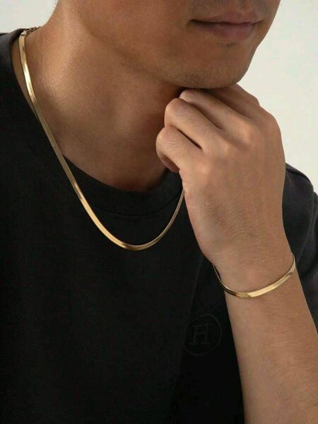 Ensemble Collier et Bracelet Homme