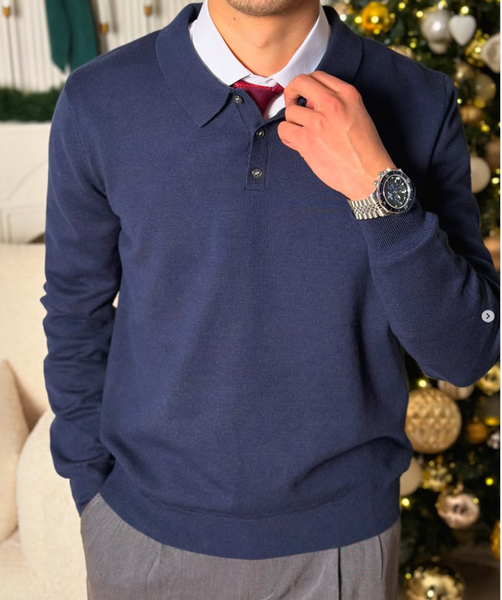 кофта синяя мужская