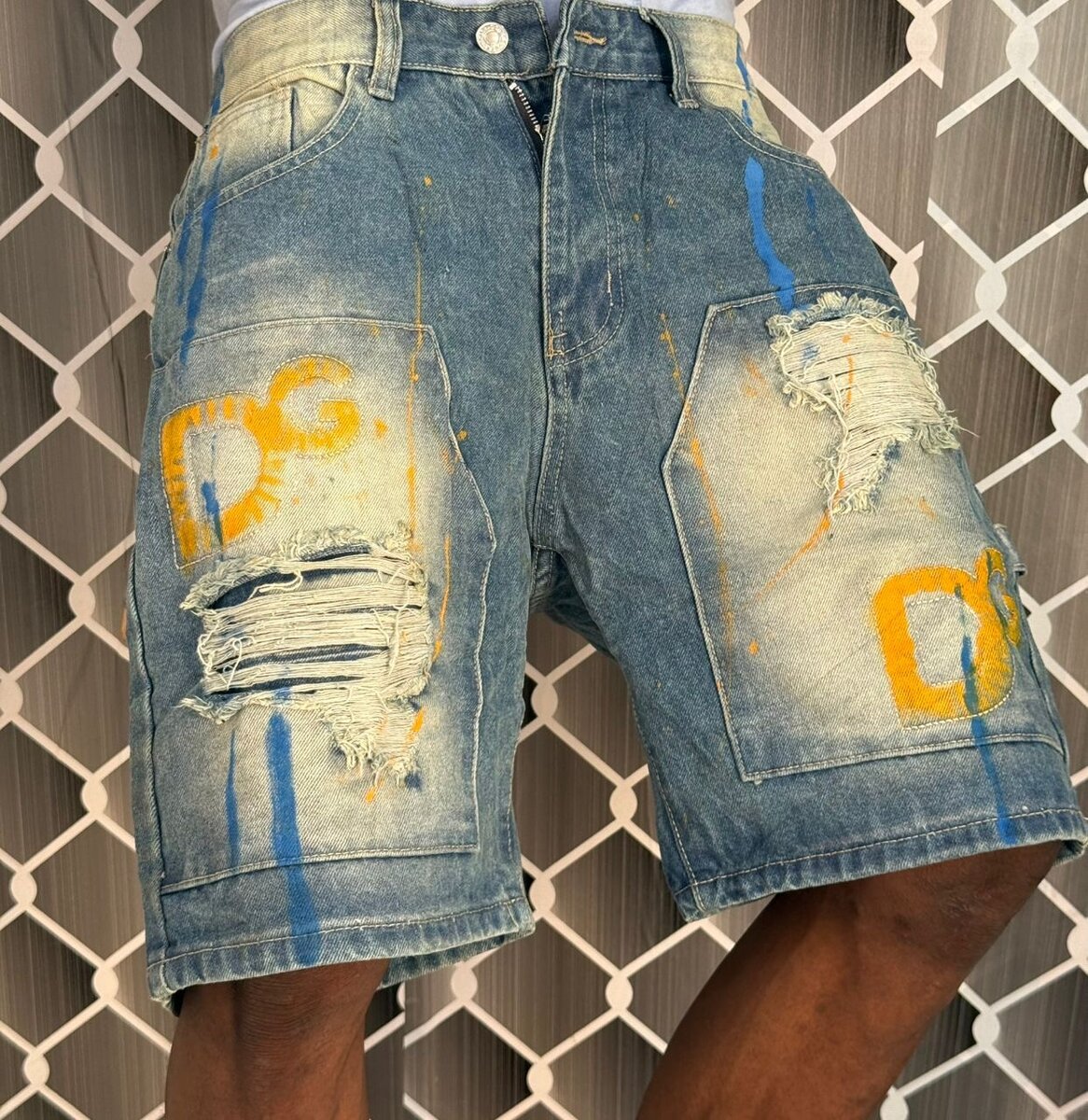 Short en jean décontracté homme