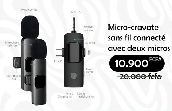 Micro-cravate sans fil pro