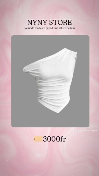 Top asymétrique chic femmes