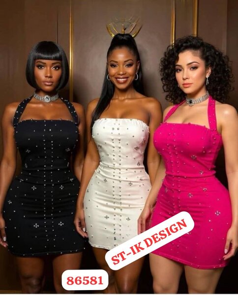 Robe élégante à strass