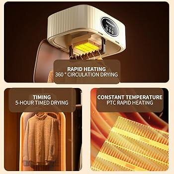 Séchoir A Linge Thermostatique Pliable