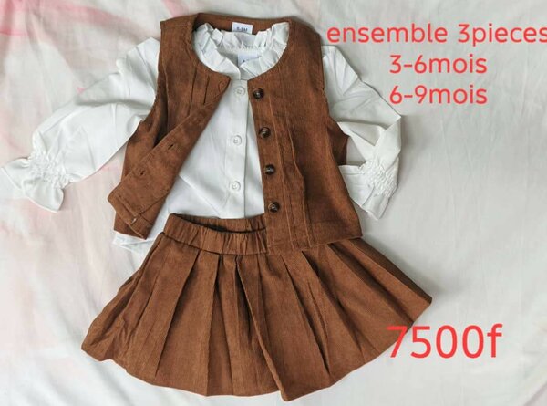 Ensemble bébé 3 pièces chic