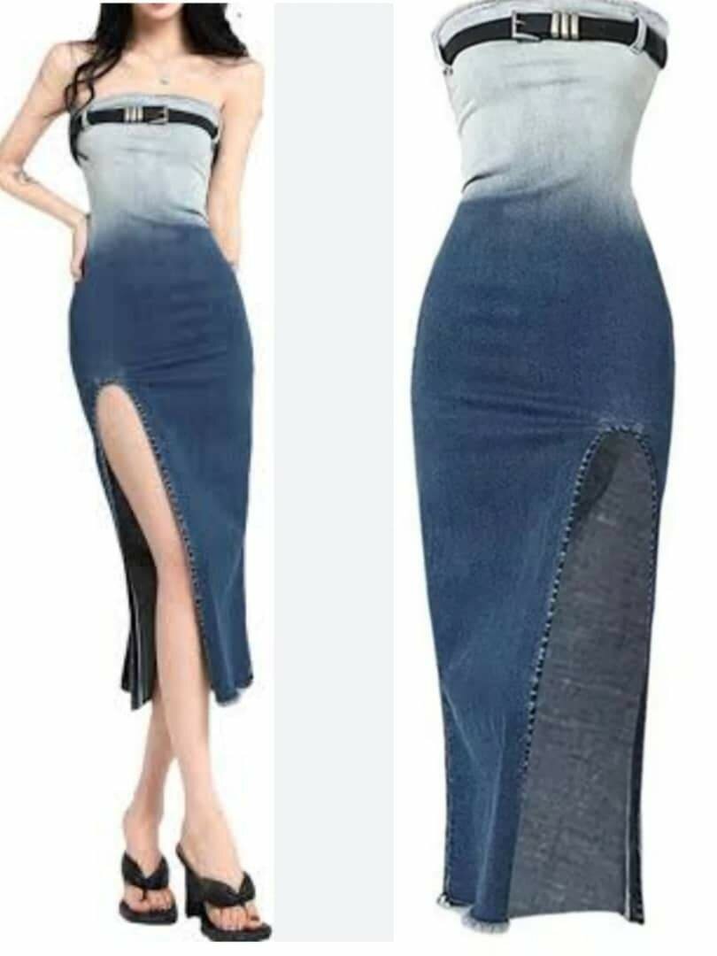 Robe élégante multicolore