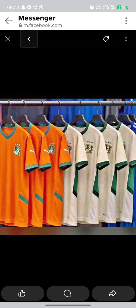 Maillot de Football Côte d'Ivoire