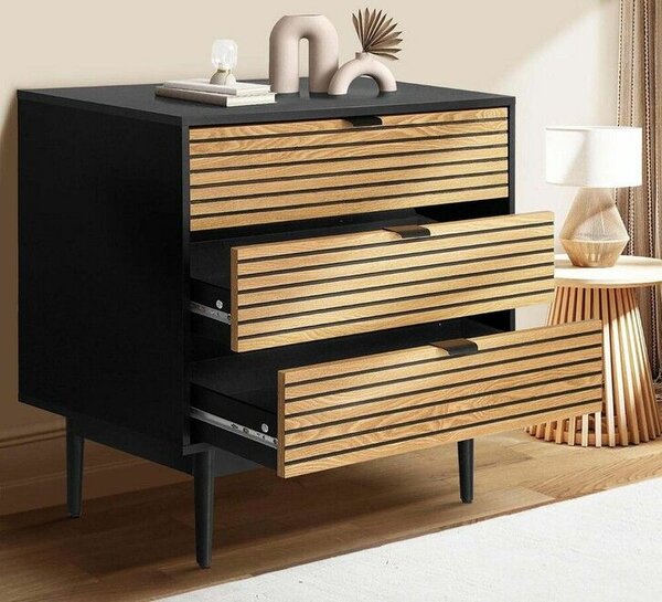 Commode moderne en bois et métal