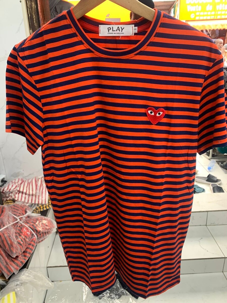 T-shirt rayé cœur PLAY