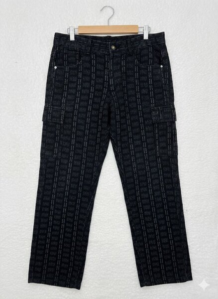Pantalon cargo noir homme