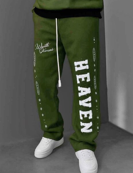 Jogging en coton vert HEAVEN