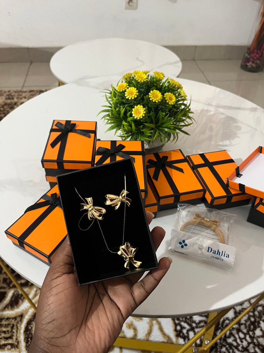 Ensemble Bijoux Doré Élégant