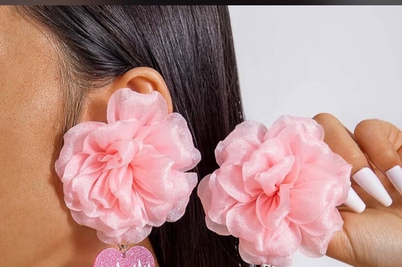 Boucles d'oreilles fleurs élégantes