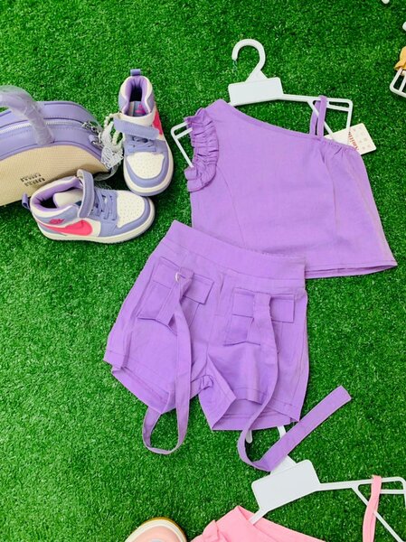 Ensemble Top et Short Pour Filles