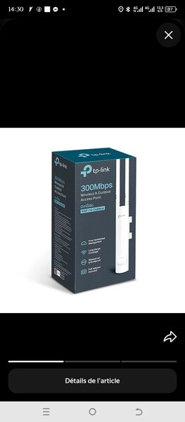 Point d'accès extérieur TP-Link 300Mbps