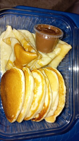 Crêpe Nutella, pancakes nature