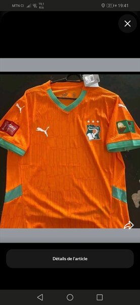 Maillot Côte d'Ivoire 2023