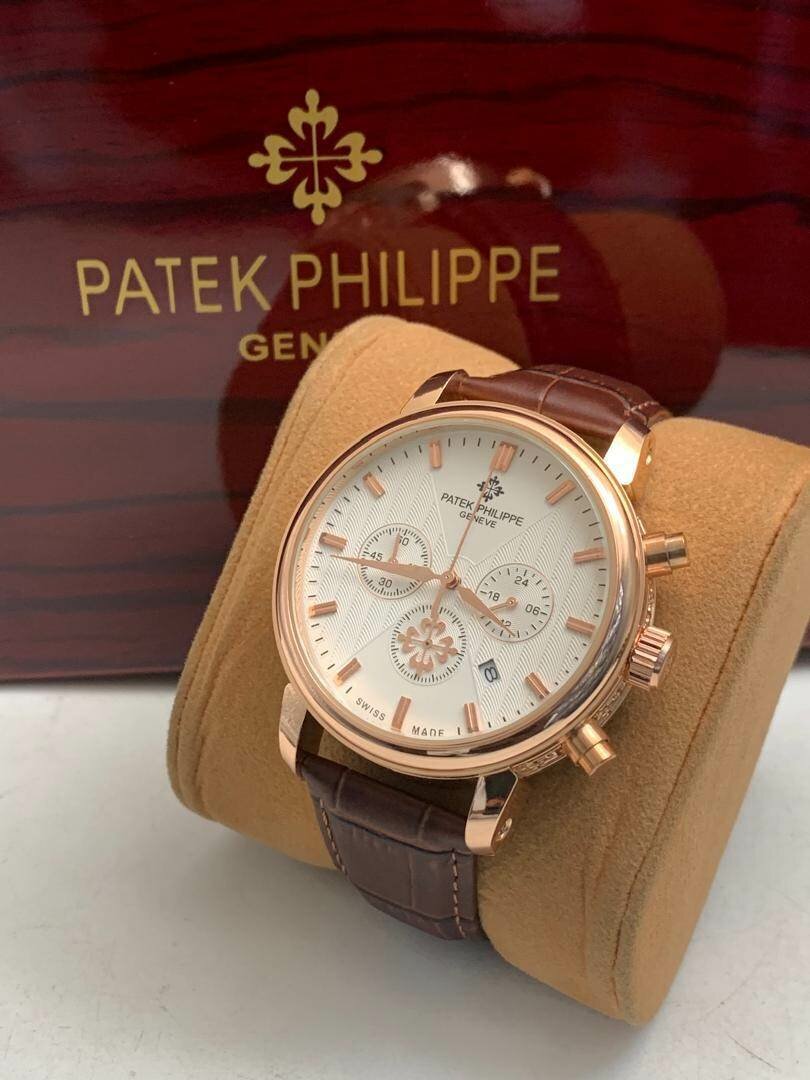 Pure Leather Patek Geneve Watches