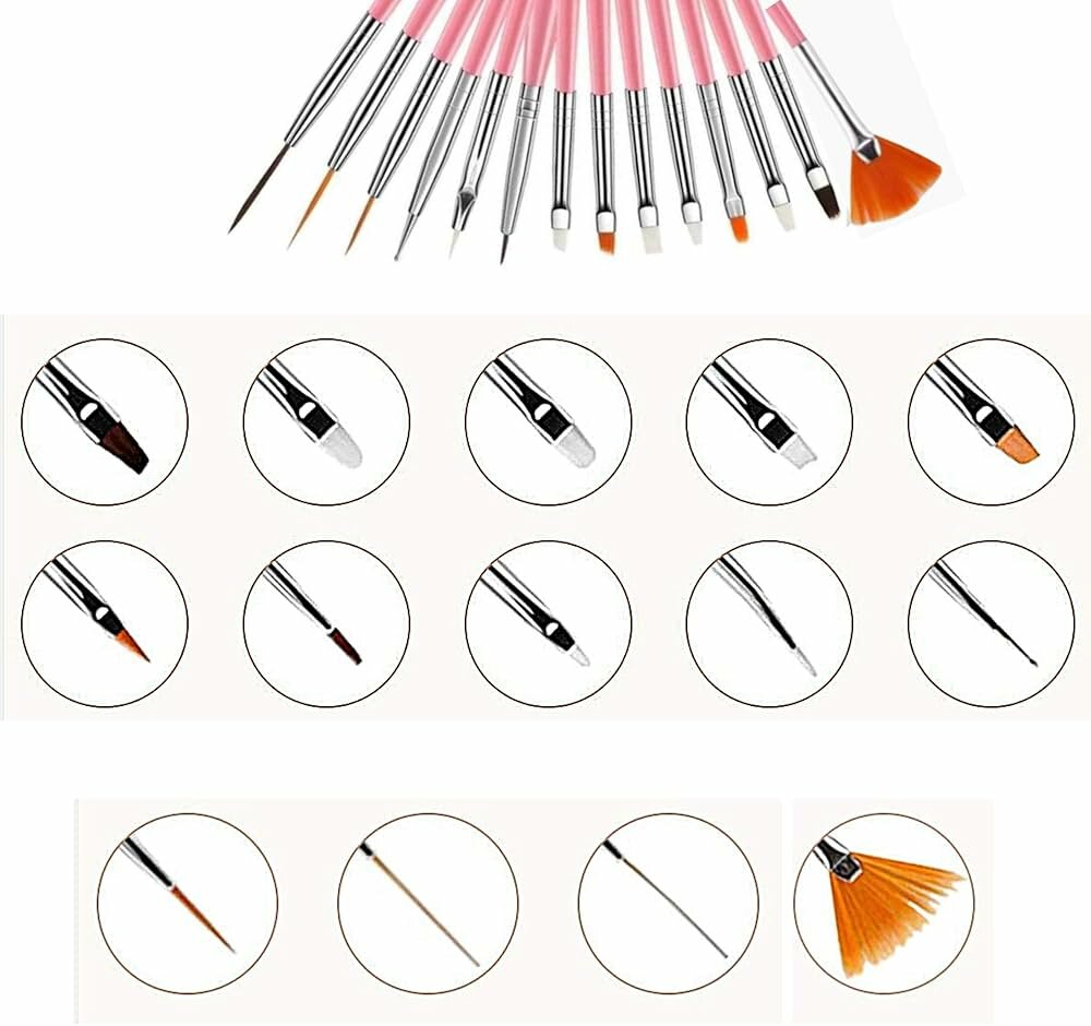 Set de pinceaux nail art