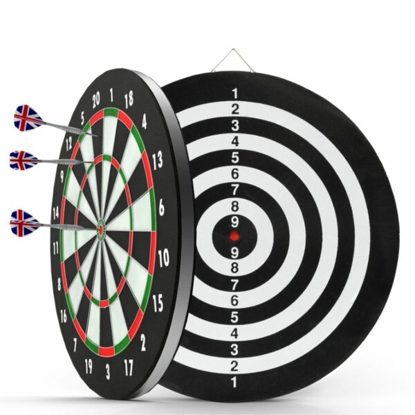 Cible de fléchettes double face
