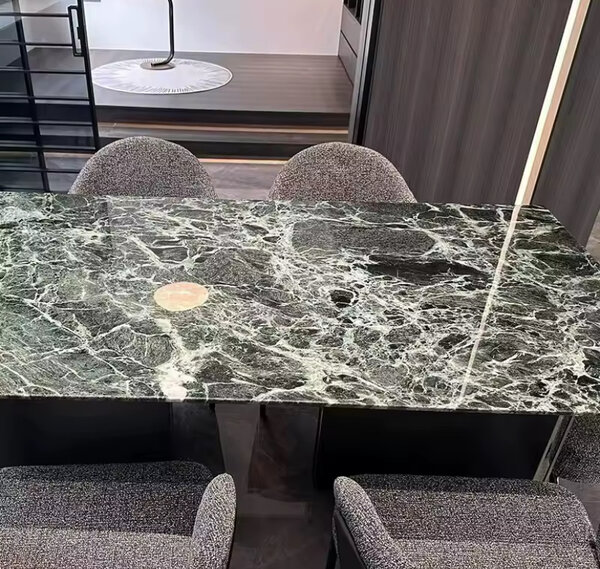 Table salle à manger marbre noir