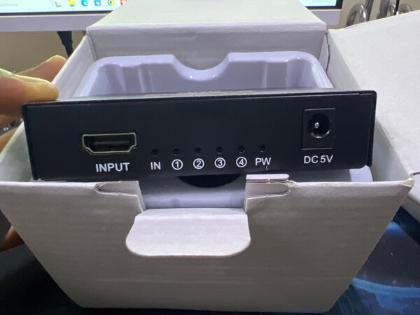 Splitter HDMI 1x4 UHD 4K 3D