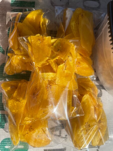 5 Chips de bananes non mûres