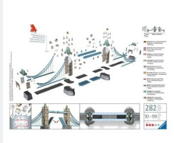 216 Piece - London Tower Bridge - 3D Jigsaw Puzzle