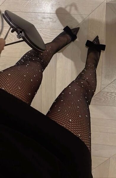 Collants résille élégants