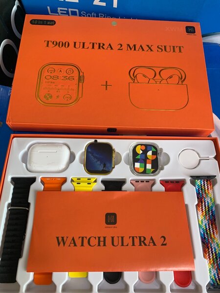 T900 ULTRA 2 MAX SUIT (2 watches plus AirPods)