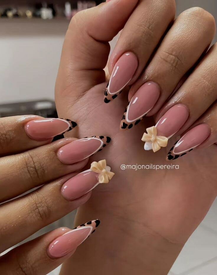 Press-on nails motif léopard