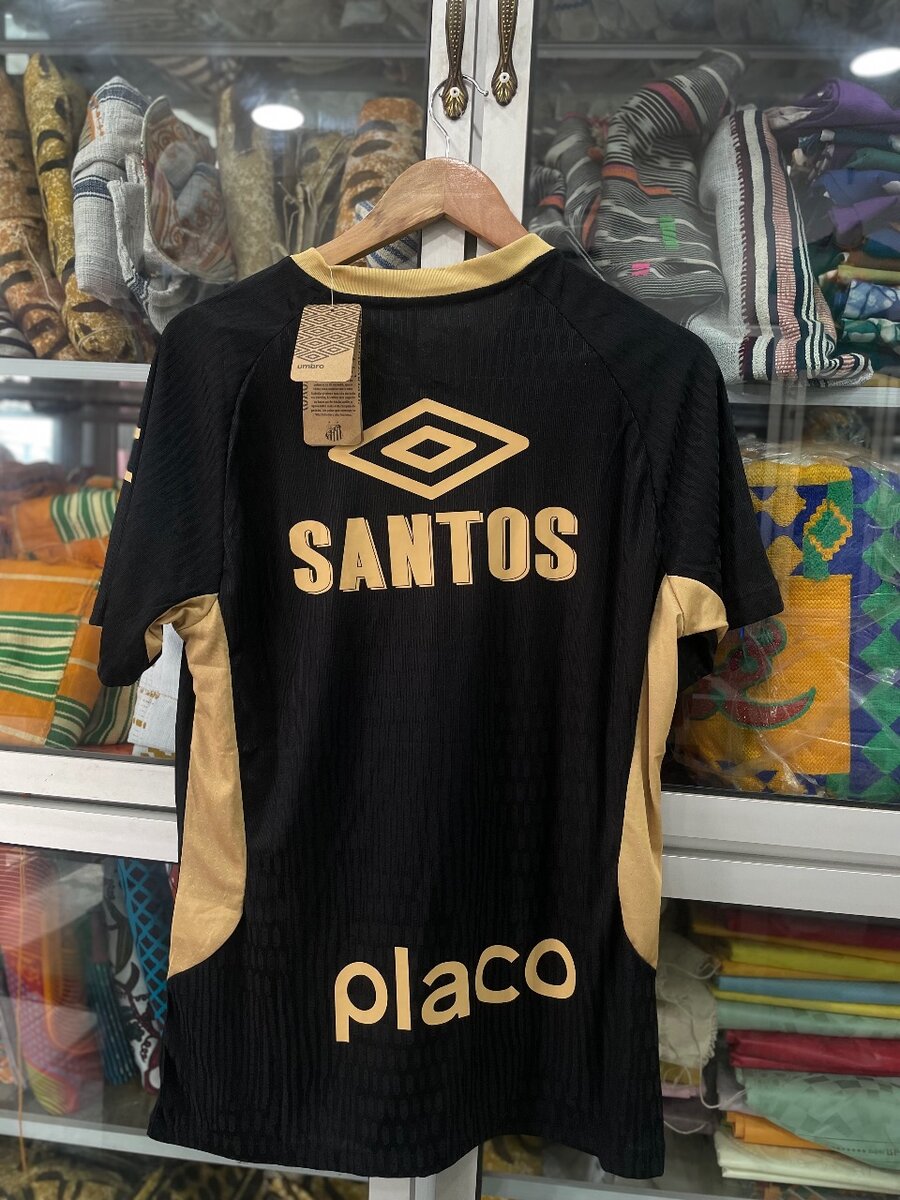 Maillot Santos FC Noir Doré