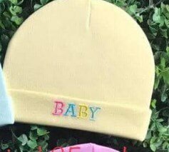 Beige baby hat