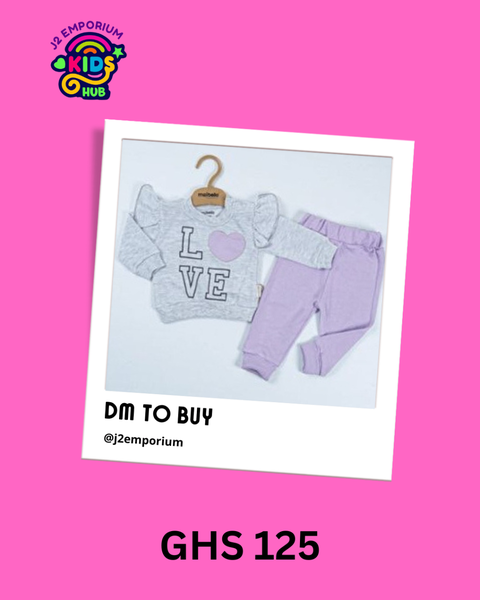 Lovely top with purple pants