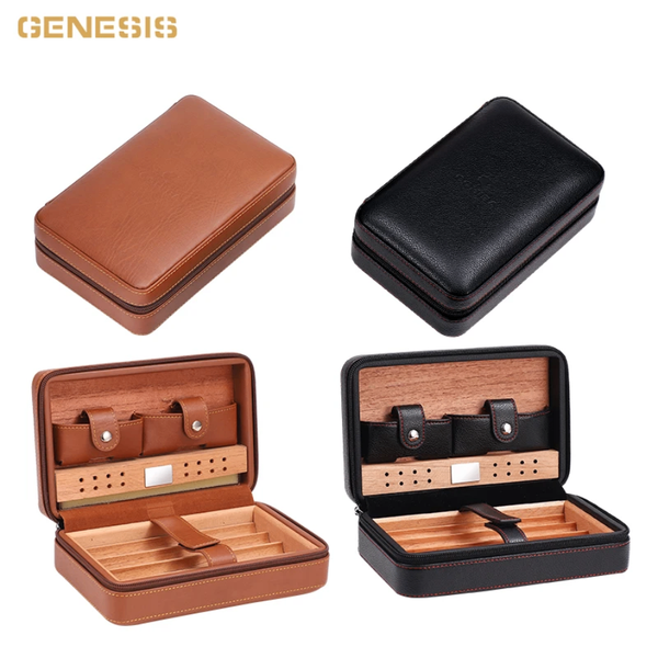Étui à Cigares Cuir Portable