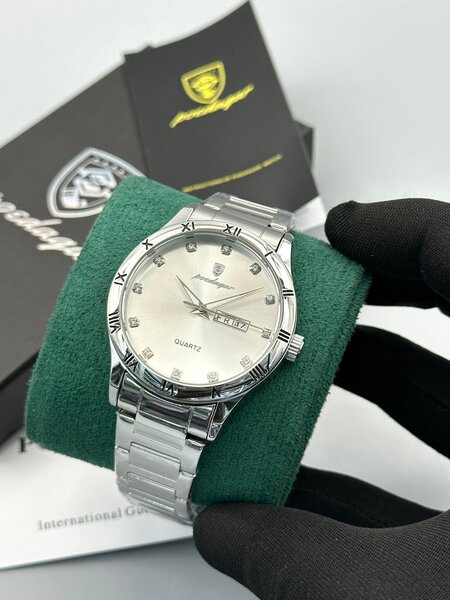 Montre en acier inoxydable élégante